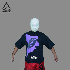 Camiseta Deportiva para Hombre, al Por Mayor, de Alta Calidad, Personalizada, Transpirable, de Secado Rápido, Corte Holgado, con Estampado Reflectante Rambo, Tejido Jersey, Marca Agree Sports - Product Image 2