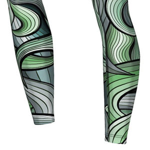 Mallas de sublimación para mujer, superventas, estilo personalizado, llegada suave, sublimación con calidad de excelencia, mallas de Yoga con cintura elástica - Product Image 6