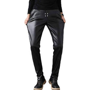 Pantalones de cuero profesionales de nuevo estilo para hombre de la mejor venta Material superior Ligero Transpirable Buen patrón recto Pantalones de cuero - Product Image 1
