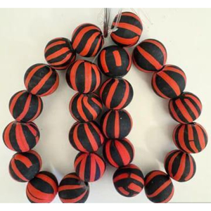 Cuentas de cristal esmeriladas estilo cebra, cuentas indias para pulsera, dijes, caja para hacer joyas, lista para enviar - Product Image 1