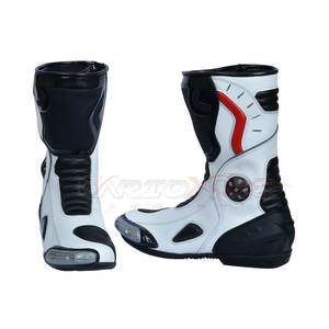 Chaussures de Moto en Cuir Imperméables et Respirantes pour Motocross, Chaussures de Course - Product Image 2