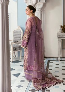 Costumes en organza brodés de designers pakistanais, 3 pièces, pour femmes, décontractés au quotidien, pour mariage, fête - Product Image 4