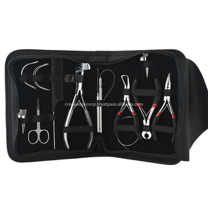 Herramientas de extensión de cabello personalizadas, alicates y accesorios para engarzar el cabello y removedor de cintas, cortador de unión de queratina, tijera de corte - Product Image 1