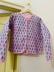 Ropa de Abrigo India para Mujer, Hecha a Mano, Estampada, Acolchada, Bordada, Estilo Bohemio Otoñal, Reversible, de Algodón, para Invierno, Estilo Vintage Kantha - Product Image 4