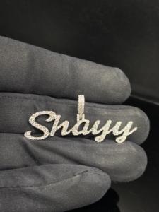 Colgante Unisex de Acero Inoxidable Chapado en Plata con Diamantes de Imitación CZ Personalizado de Moda Hip Hop - Product Image 2