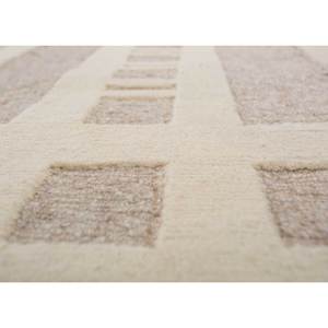 พรมขนสัตว์ถักมือสีเบจและสีน้ำตาลลายเรขาคณิตขนาดใหญ่สำหรับตกแต่งห้องนั่งเล่น พรมปอกระเจา-Aiwl-3045 - Product Image 3