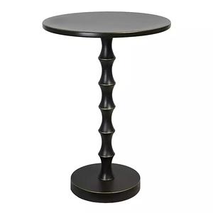 Mesa auxiliar de metal con perfil compacto, perfecta para oficinas de apartamentos o espacios de muebles decorativos funcionales - Product Image 1