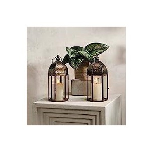 Nouveau design de lanterne légère en métal brillant lanternes marocaines personnalisables pour hôtels et restaurants fabriqués par l'Inde - Product Image 3