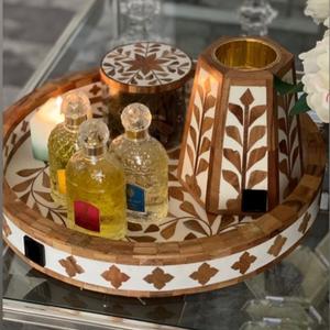 Brûleur à Bakhoor de Haute Qualité en Os et Nacre Arabe, Plateau Mabkhara, Dernière Collection Tendance Ramadan - Product Image 3