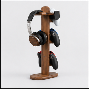 Wooden Game <b>Controller</b> <b>Stand</b> Table Top Storage Organizer Minimalist Design Multifunctional Holder For Xbox And PlayStation - Product Image 2