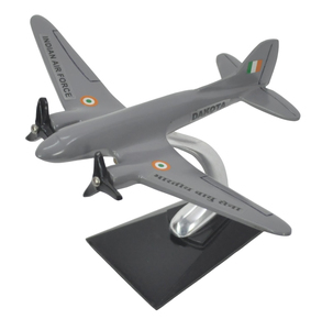 ใบพัดสีดำเคลือบสีเทา โมเดลเครื่องบินดาโกต้า ธีมกองทัพอากาศอินเดีย ราคาโรงงาน งานฝีมือ ของตกแต่งโต๊ะห้องนั่งเล่น - Product Image 1