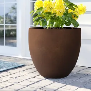 Nouveau Look Pot et jardinières de style vintage en cuivre nouveau Design Pot de plante en métal pour décoration de jardin nouveau Pot de jardinière en métal pour fleurs - Product Image 6