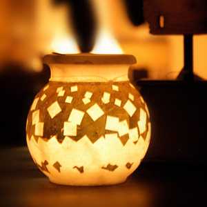 Fer Degchi Doop Stand & Photophore Bougeoir pour la Décoration Intérieure Filet Style Or indien rustique bougie Support En Acier Inoxydable - Product Image 4