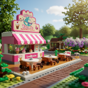 Set de Construcción de Heladería Giratoria de Lumibricks - Product Image 3