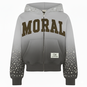 Sweat à capuche doux en coton éponge polaire Rhinestone nouveau design sweat à capuche épais brodé avec patch lavé à l'acide pour hommes - Product Image 3
