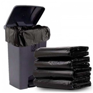 Trash Bags Black Roll Garbage Bags for Household Waste Flat Pocket Trash Packaging - Product Image 4