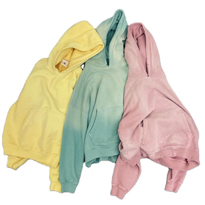 Wholesale Custom <b>Men's</b> Heavyweight Washed Hoodie French Terry Cotton Vintage Distressed Acid Wash <b>Pullover</b> for Winter - Product Image 1