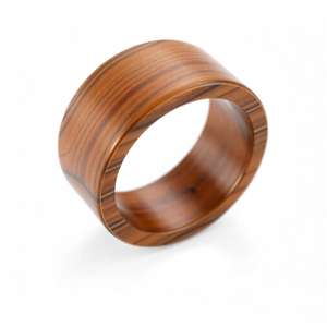 Bague en bois personnalisable de style classique, de haute qualité, la plus vendue, en bois organique, pour un usage quotidien, élégante - Product Image 6