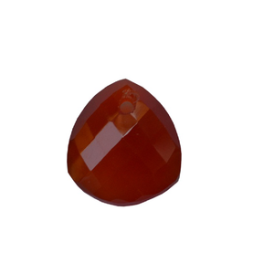 Briolette Faceted Cornelian Trillion Bezel Connecteurs de pierres précieuses et breloques de pierres précieuses - Product Image 1