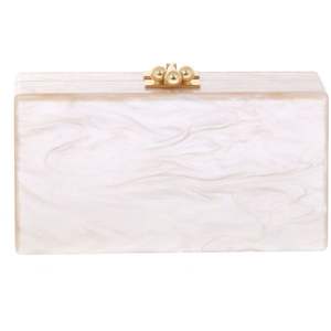 กระเป๋าคลัทช์ภาพแอบสแตรกต์รูปเรซิน - Product Image 6