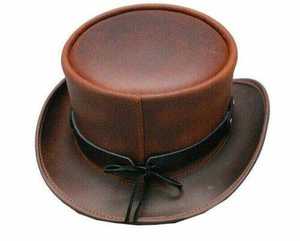 Sombreros de vaquero de piel de vaca con diseño de cuero de alta calidad para hombres Sombreros occidentales de moda para adultos - Product Image 2