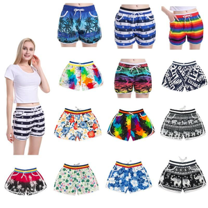 Short de sport respirant pour femme pour Fitness et Yoga Cool Sport Shorts avec motif ceinture décoration collants de course - Product Image 2