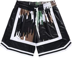 Pantalones Cortos Deportivos para Hombre, con Estampado Gráfico, Casuales, a la Moda, Retro, para Gimnasio, Estilo Urbano - Product Image 4