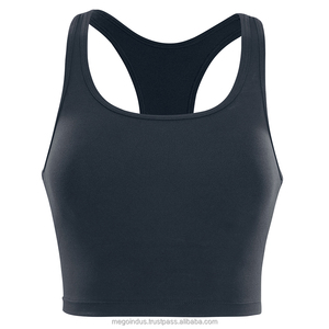 Top Deportivo de Yoga para Mujer, Espalda Cruzada, Estilo Racerback, Largo, Ligero, Sin Costuras, Reversible, Acolchado, Cuello Redondo, Top Corto para Entrenamiento - Product Image 6