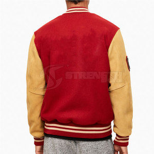 แจ็คเก็ตหนัง Letterman แบบสั่งทำพิเศษ ดีไซน์โดดเด่น คุณภาพเยี่ยม สำหรับผู้ชาย ไซส์ผู้ใหญ่ - Product Image 5