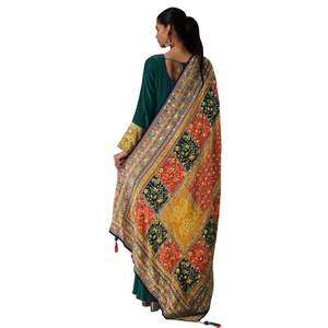 Kurta Palazzo ชุดปักลายนกเป็ดน้ำมีกระจกชุดทำงานชุดตามสั่ง - Product Image 5