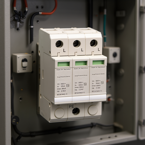 Supresor de Sobretensiones Trifásico 3P 10KA Máx. IEC61643 Dispositivo de Protección 11 - Product Image 3