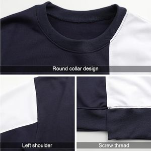 Sweat-shirts à col rond pour homme, 250g coton + polyester, 6 couleurs, coupe-vent, écologiques, logo personnalisé - Product Image 5