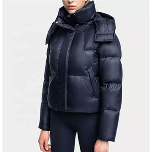 Blouson matelassé pour femme avec logo personnalisé, longueur standard, doublure en lin matelassé, respirant, chaud, en nylon et coton, pour une utilisation en extérieur en hiver, tendance - Product Image 3