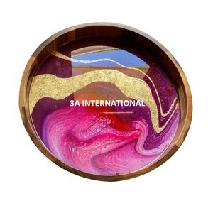 Hot Selling Exclusive Design Wooden Serving <b>Tray</b> for Dinnerware Food Serving Dishes in <b>Kitchen</b> for Hotels Restaurants Supplies - Product Image 1