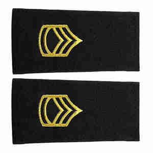 Épaulettes dorées métalliques à 1 2 3 4 rayures de haute qualité OEM Articles de réglementation uniformes confortables - Product Image 3