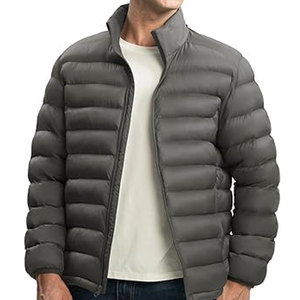 Chaqueta Acolchada con Capucha Resistente al Agua para Hombre, Chaqueta de Invierno Ligera y Cálida, Diseño con Bolsillos, Proveedor al por Mayor - Product Image 5