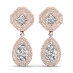 REYES fabricant 925 argent Sterling Moissanite en forme de goutte d'eau boucle d'oreille pour les femmes mariage bijoux fins boucles d'oreilles pendantes - Product Image 5