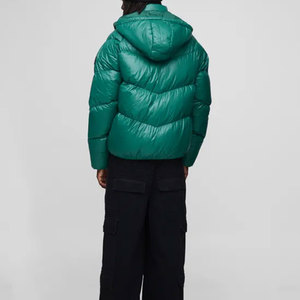 Chaqueta Acolchada Impermeable para Hombre de Alta Calidad al por Mayor, con Capucha y Logotipo Personalizado en la Parte Delantera, Estilo Urbano Personalizable para Invierno - Product Image 5