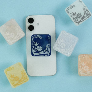 Support de téléphone personnalisé en acrylique perlé brillant avec logo personnalisé, support de téléphone en plastique réutilisable, cadeau promotionnel - Product Image 2