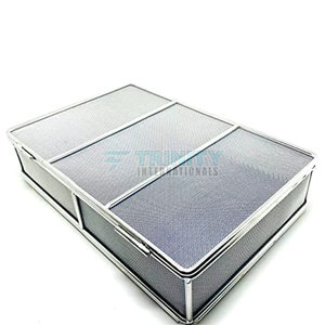 Bandeja de esterilización de servicio OEM bandeja de esterilización de acero inoxidable de color personalizado para la venta - Product Image 2