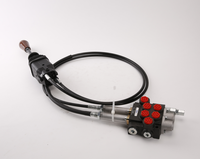 Vanne de commande directionnelle P40, vanne de commande hydraulique à joystick avec joystick et câble de commande à distance