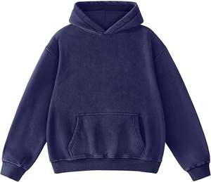 Sudaderas con capucha informales de invierno para hombre, forro polar de poliéster/algodón de Color sólido, ajuste Regular con diseño de bolsillo, transpirable, ecológico, de secado rápido - Product Image 4