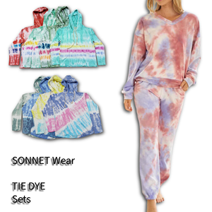 Ensemble sweat à capuche et joggers en molleton de coton teinté personnalisé Ensembles sweat à capuche surdimensionné de haute qualité pour femmes - Product Image 1