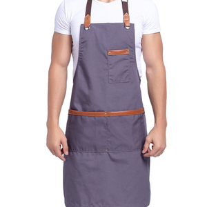Delantal de cocina de mezclilla de algodón personalizado al por mayor 2026 con correa ajustable, hebilla y bolsillo, accesorios de ropa - Product Image 1