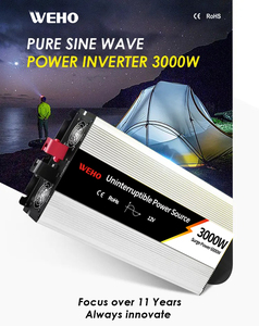 Inversor de Onda Sinusoidal Pura con Cargador de Baterí<span class=keywords><strong>a</strong></span> WHPU-3000-24 2000W 24V DC <span class=keywords><strong>a</strong></span> 110/220 V AC para Hogar/RV/Camión/Inversor de Energí<span class=keywords><strong>a</strong></span> - Product Image 2