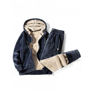 Vente flash - Survêtements unisexes personnalisés respirants et légers en molleton avec capuche - Ensemble de vêtements de sport pour homme pour l'hiver - Product Image 1