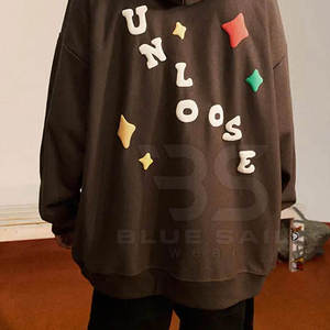 Prix raisonnable Meilleures ventes Sweat-shirts à impression en relief Streetwear Vente chaude Sweat-shirts à impression en relief - Product Image 6