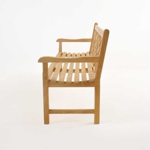 Banc de jardin Eliza en bois de teck massif avec matériau en bois massif et finition naturelle - Product Image 3