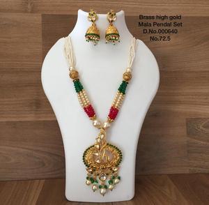 Ensemble de bijoux de mariée en or pour femmes collier de mariage ensembles complets pour femmes - Product Image 1