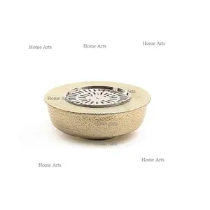Best Quality Aluminium Gold Color Dallah Heater Admirable Design Round Shape Tea <b>Pot</b> Heater For Hotel Use - Product Image 1